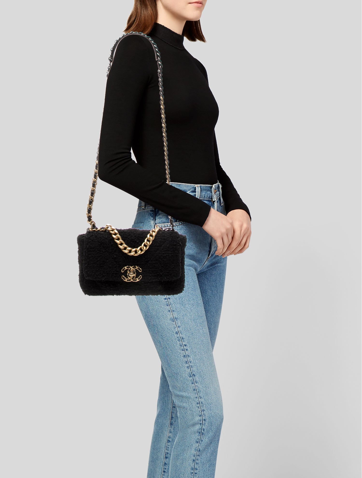 Chanel Medium Tweed 19 Flap Bag